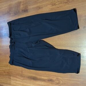 Navy blue paper bag waist stretch pants size 26 Athleta Skyline Pant II